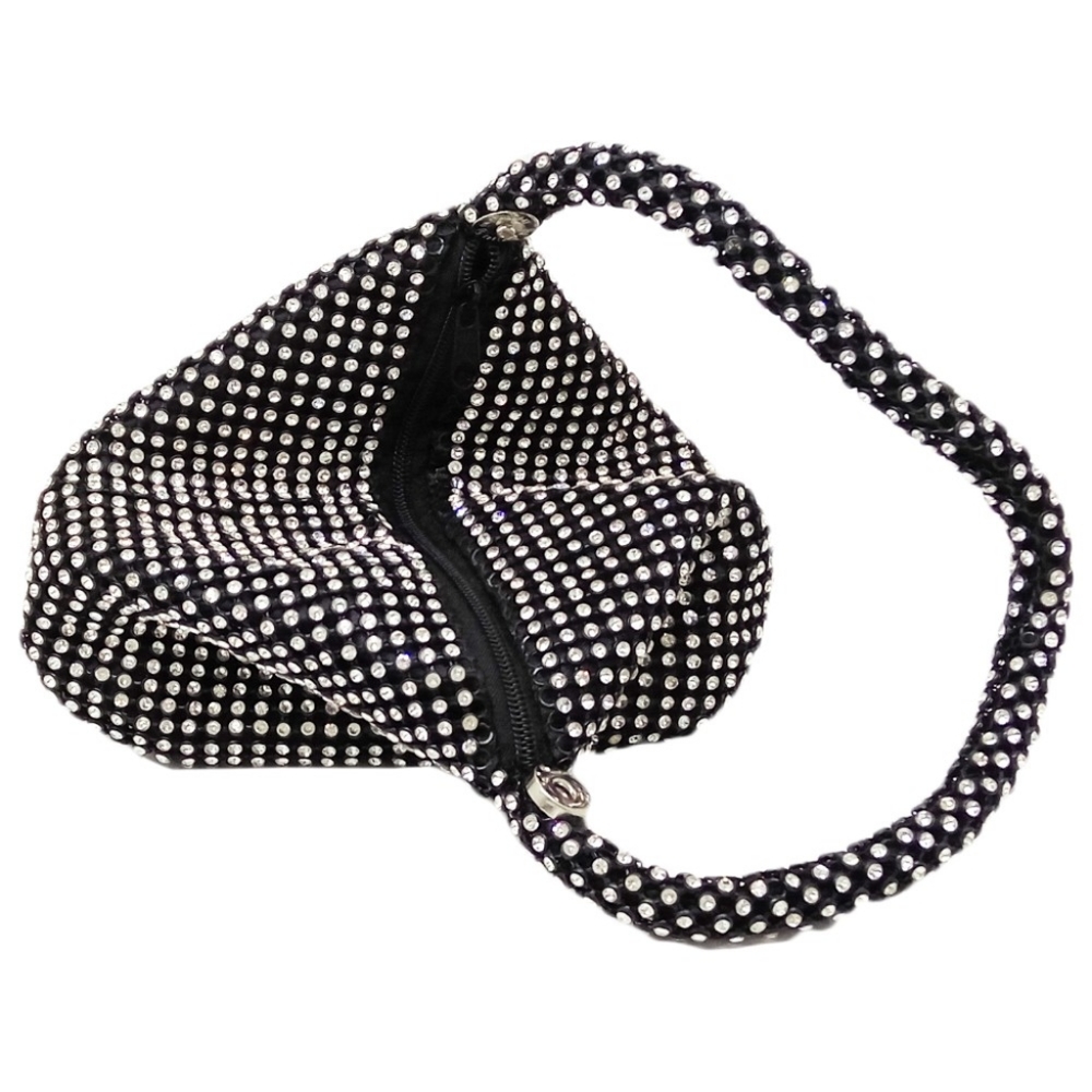 Black Rhinestone Mini Bag - Picture 4 of 7